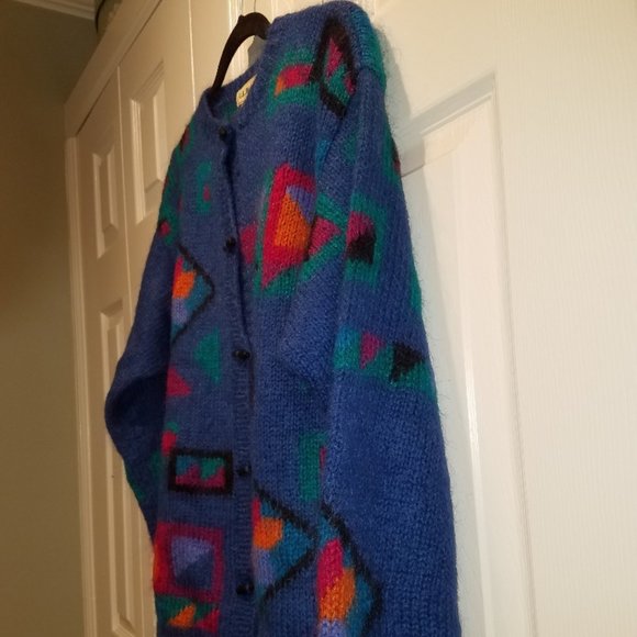 Vintage L.L. Bean Mohair Blend Cardigan Sweater - Picture 4 of 5